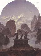 Carl Gustav Carus The Goethe Monument (mk45) Germany oil painting artist